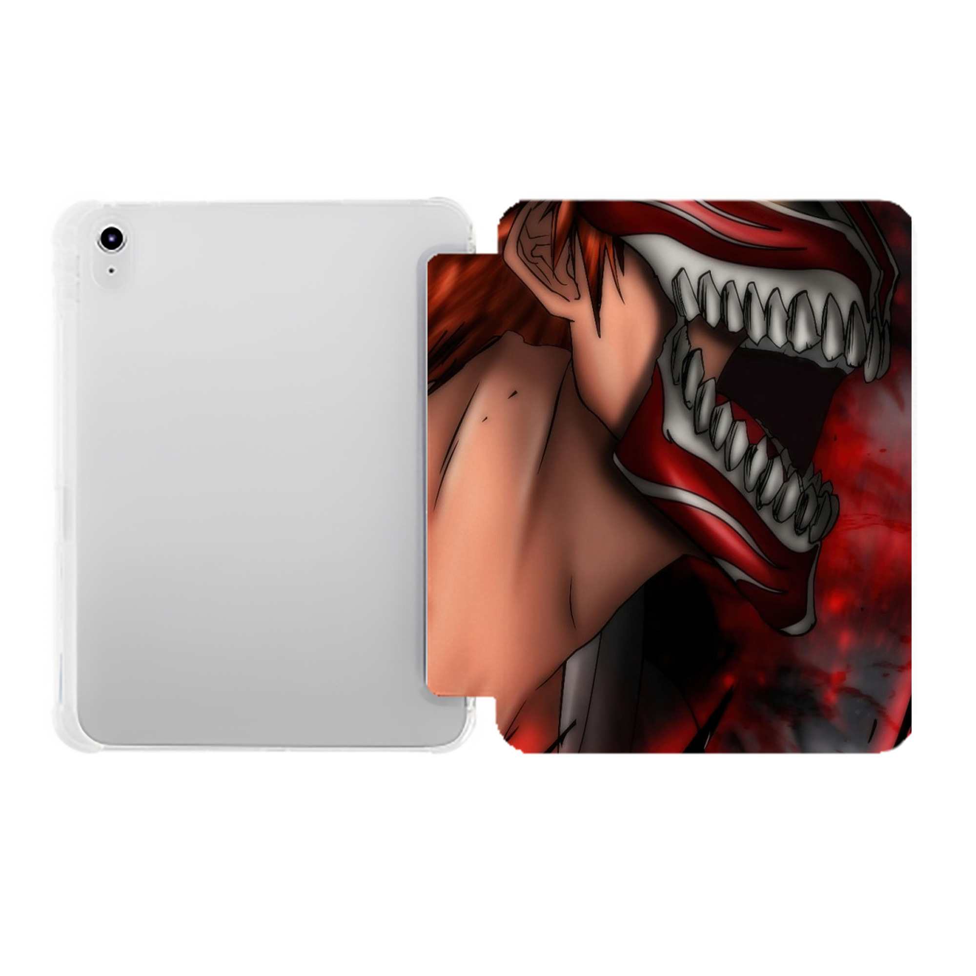 （画像用） ブリーチ BLEACH IPad ケース ペン収納付き 三つ折りスタンド PUレザー×シリコン 対応機種9.5/10.5/10.9インチ